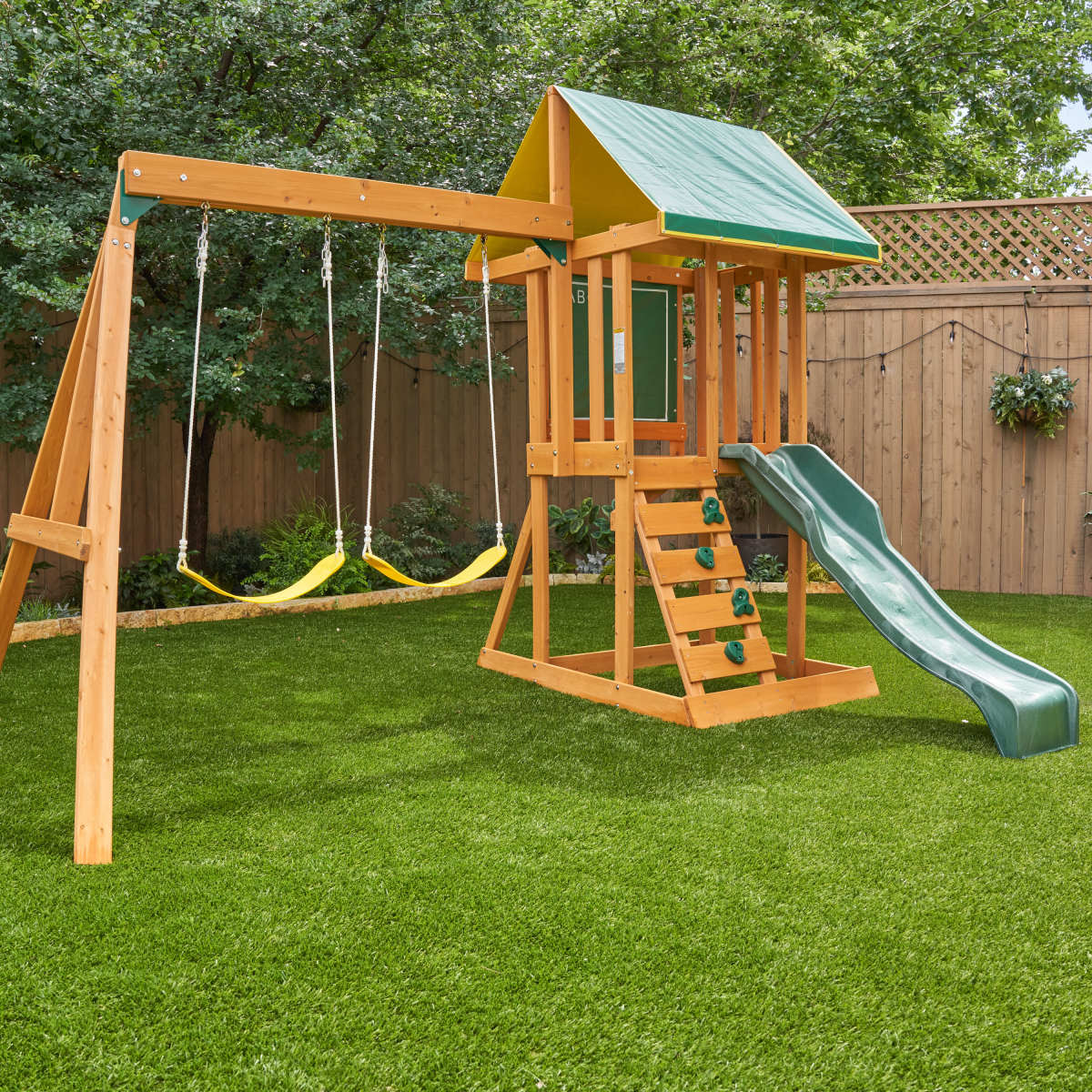 Kidkraft Appleton Wooden Outdoor Playset / Swingset - Toy Corner