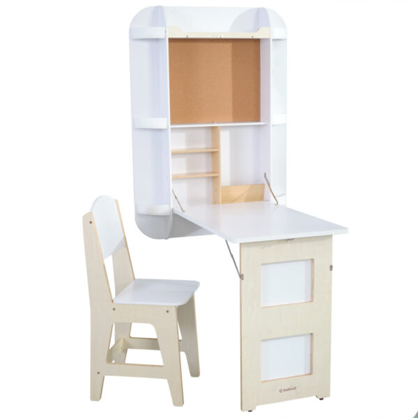 Kidkraft Arches Floating Wooden Wall Desk And Chair