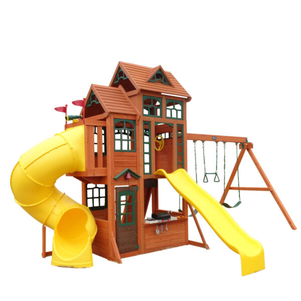 Kidkraft Canyon Ridge Wooden Outdoor Playset / Swingset