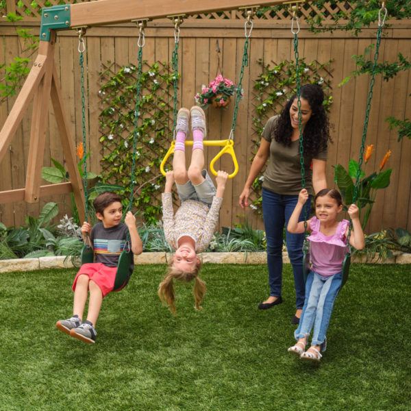 Kidkraft Timberlake Wooden Outdoor Playset / Swingset Toy Corner