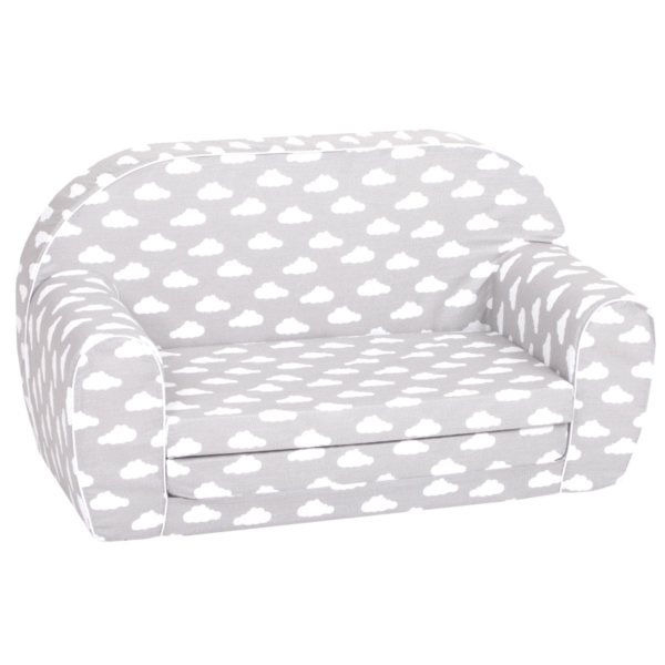 Delsit Sofa Bed Grey with White Clouds