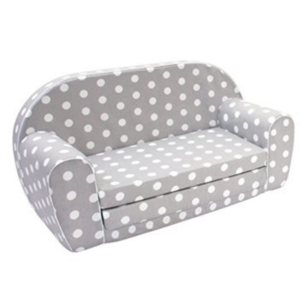Delsit Sofa Bed Grey with Polka Dots