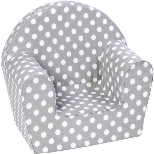 Delsit Arm Chair Grey Polka Dots