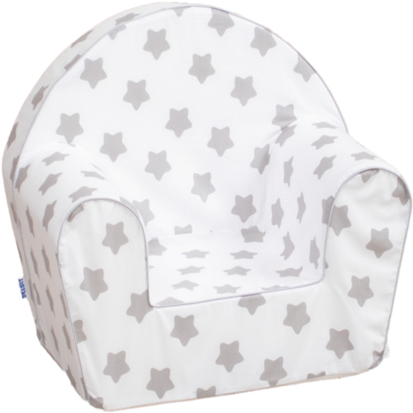 Delsit Arm Chair Grey Stars on White
