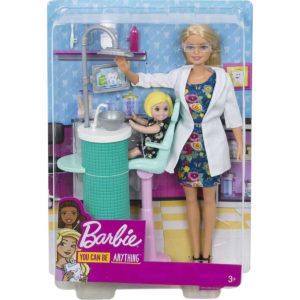 Barbie dentist doll hotsell & playset