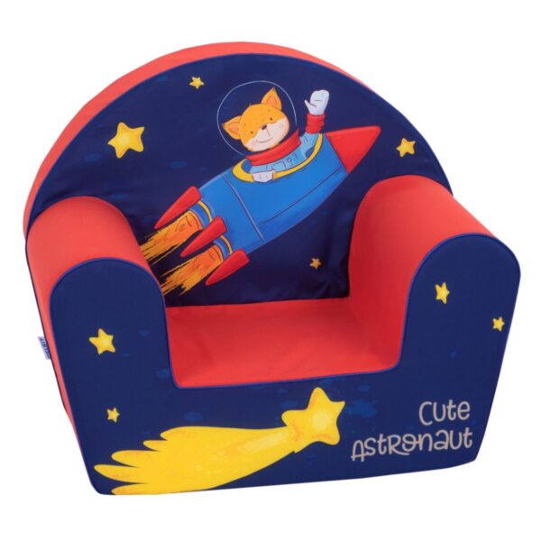 Delsit Arm Chair Cute Astronaut red