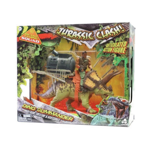 Jurassic Clash Dino Commander Assorted- Triceratops