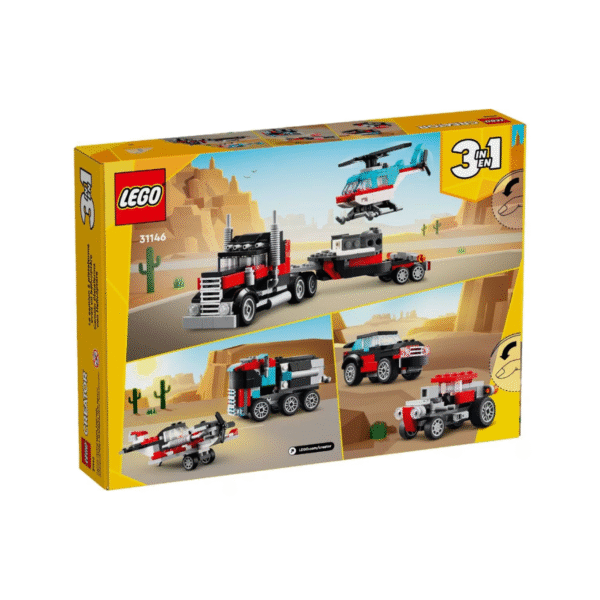 LEGO Flatbed Truck with Helicopter-31146