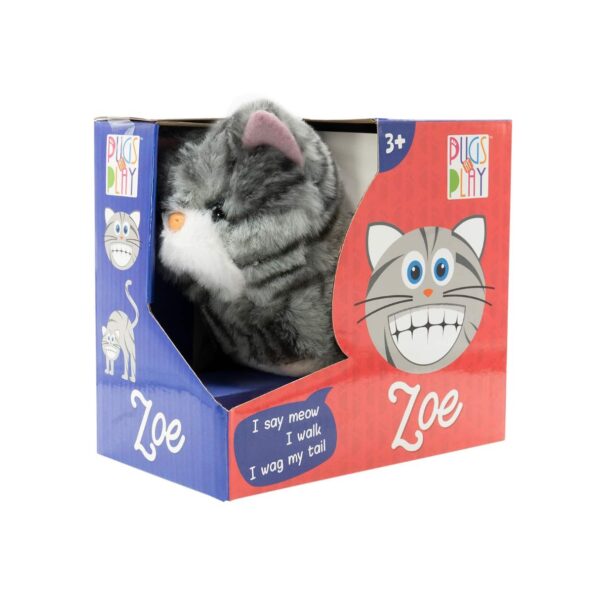 Pugs At Play - Zoe Walking Cat