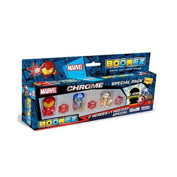 Marvel Boomez Blister 4 PCS Chrome Finishing + 1 Surprise Style 1