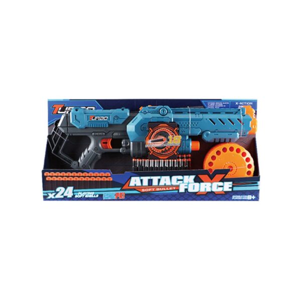 TURBO - Attack Force X 15 Soft Bullet Gun