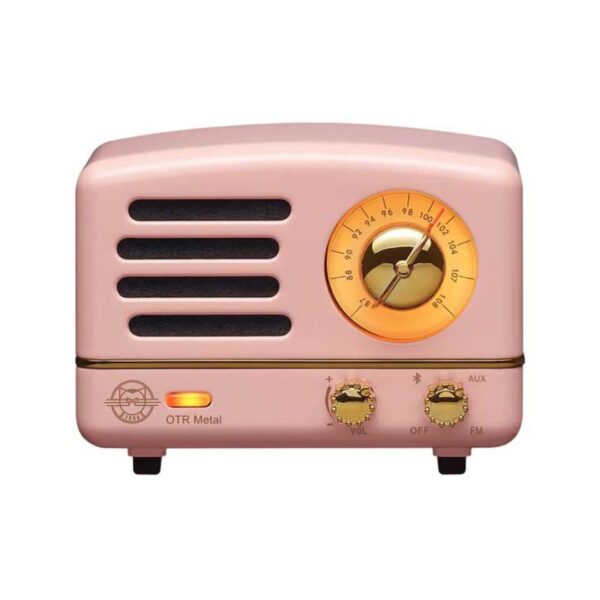 Muzen OTR Metal Wireless Portable FM-BT Speaker – (Pink)
