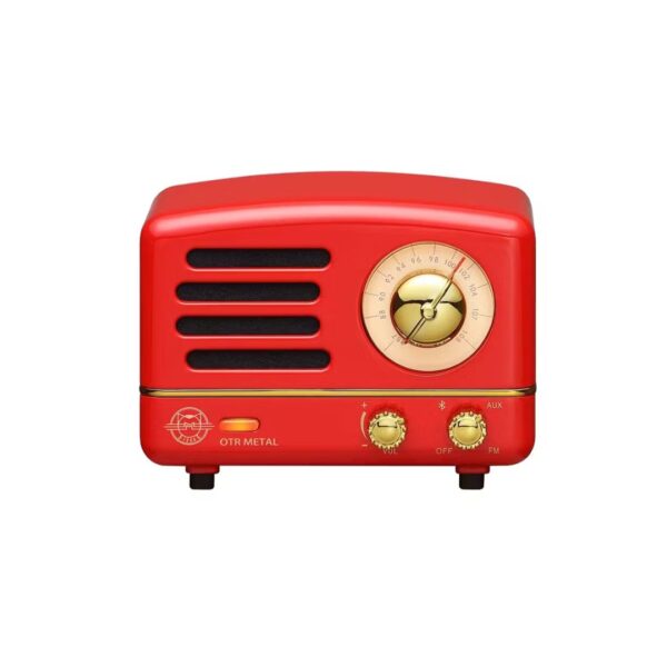 Muzen OTR Metal Wireless Portable FM-BT Speaker – (Red)