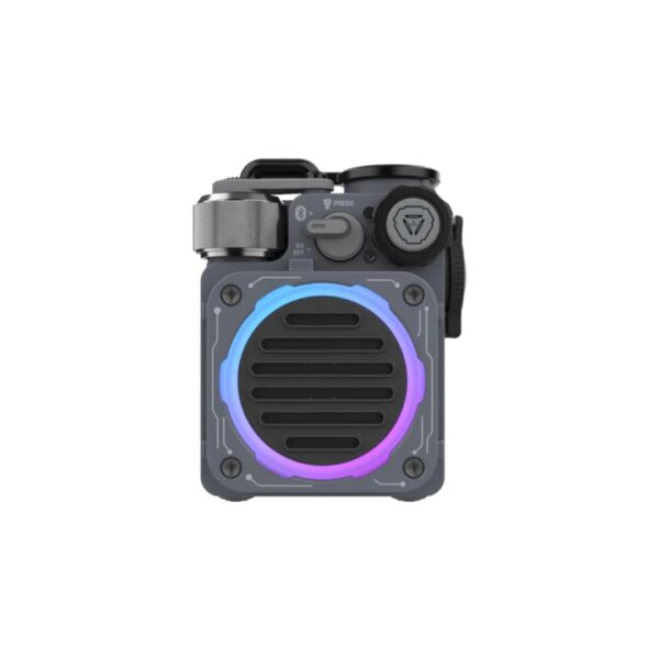 Muzen Cyber Cube Standard RGB Futuristic BT Speaker - (Grey)