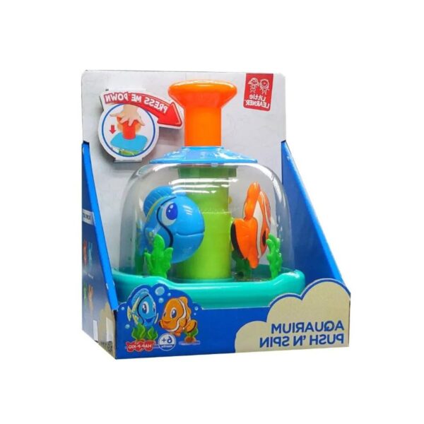 Little Learner Aquarium Push N Spin | Toddler Toy