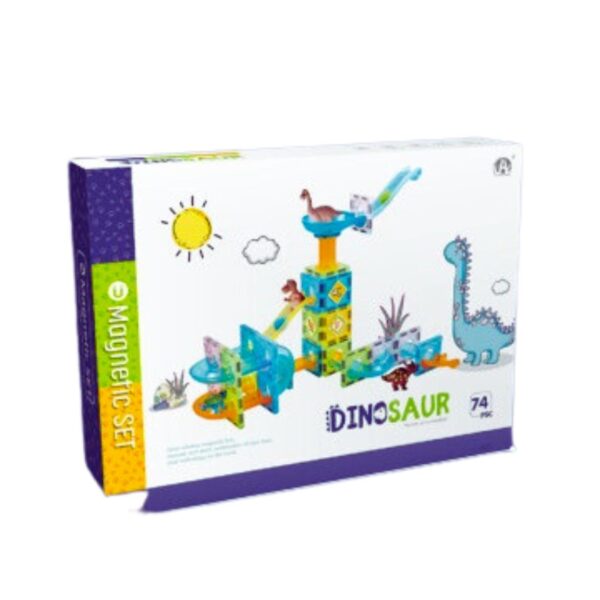 Magnetic DIY - 74 Pieces Track Flash Magnetic 3D Building Blocks