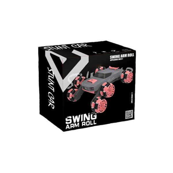 JustDK Swing Arm Roll RC Car - Pink