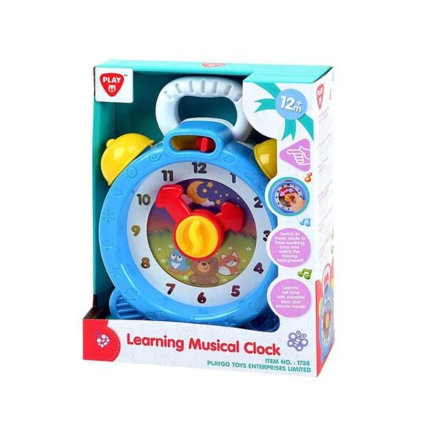 Playgo Learning Musical Clock - Multicolour | Educational Toy