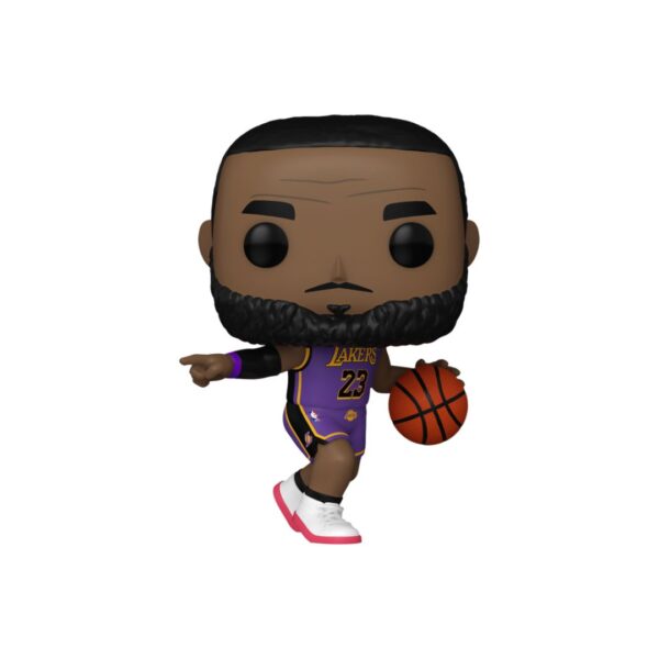 Funko Pop! Basketball: NBA Lakers - LeBron James Pointing (Purple Jersey)
