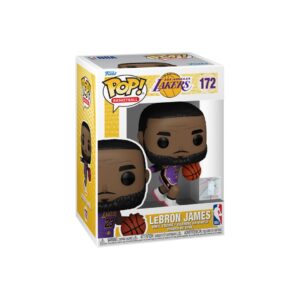 Funko Pop Basketball NBA Lakers LeBron James Pointing Purple Jersey Toy Corner