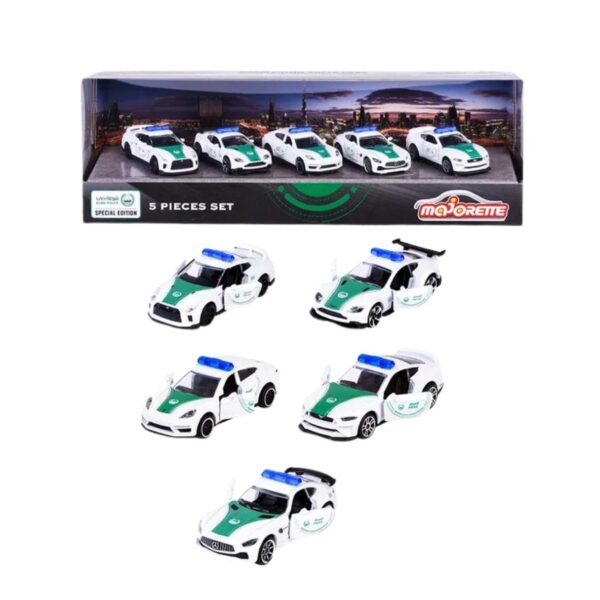 Majorette - Dubai Police Force Pack 5 Pieces GiftPack  -  V1