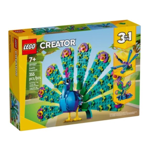 LEGO Creator 3 in 1 Exotic Peacock Figure Set - 31157