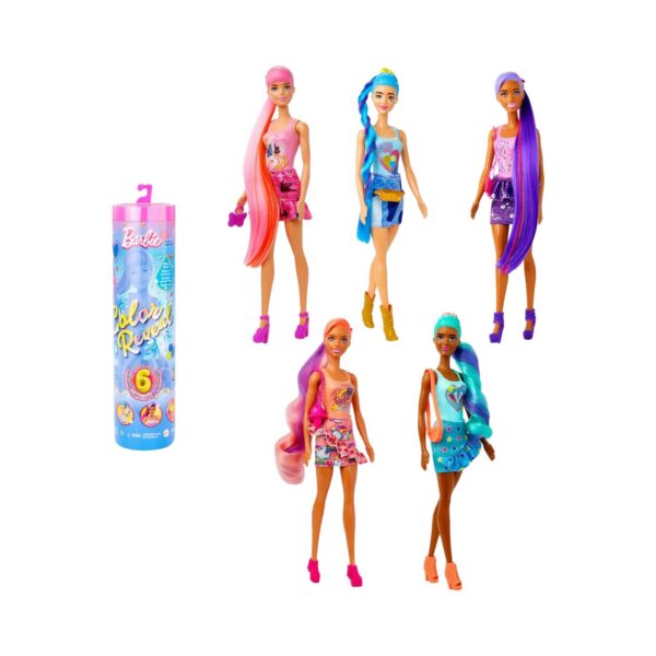 Barbie Color Reveal Doll with 6 Surprises, Totally Denim Series