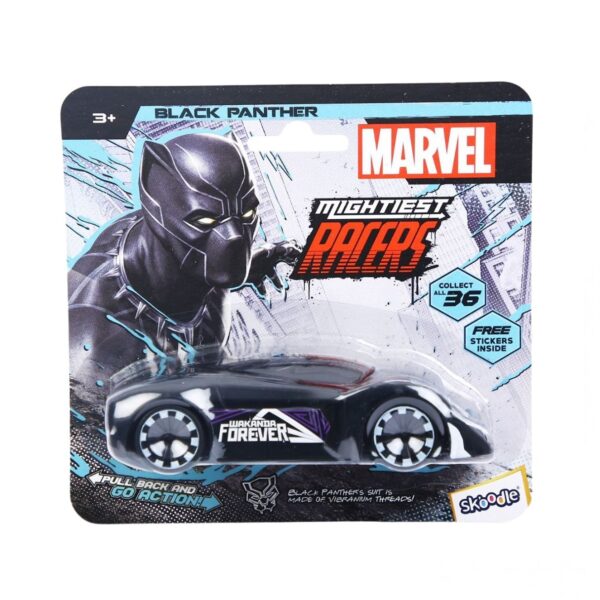 Marvel Pullback Mightiest Racer Car - Black Panther