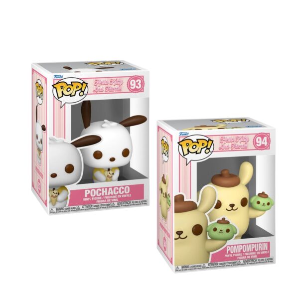 Funko Pop! Sanrio: Hello Kitty Pochacco with Ice Cream and Pompompurin With Dessert Bundle