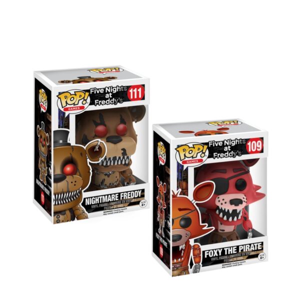 Funko Pop! Games : Five Nights at Freddy's - Nightmare Freddy & Foxy The Pirate Bundle