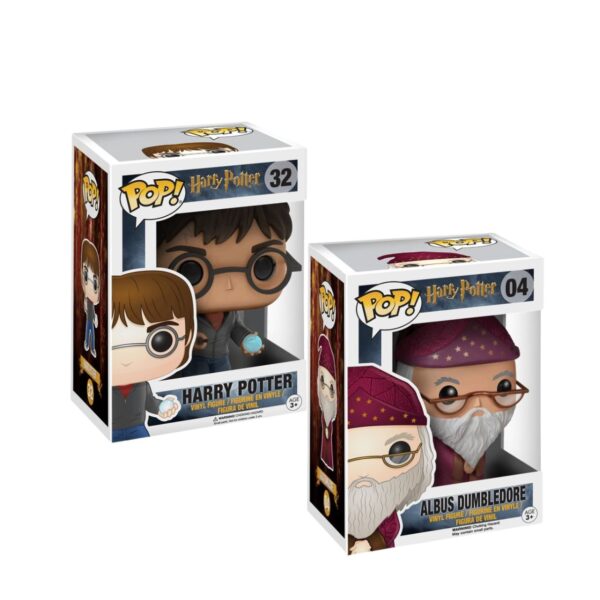 Funko Pop Harry Potter: Harry with Prophecy & Pop and Albus Dumbledore Bundle