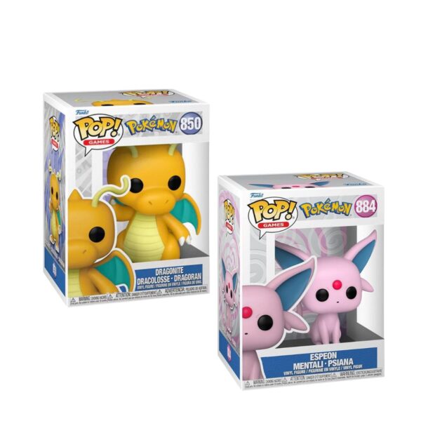 Funko Pop! Games: Pokemon – Dragonite and Espeon Bundle