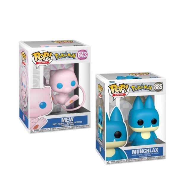 Funko Pop! Games: Pokemon – Mew and Munchlax Bundle