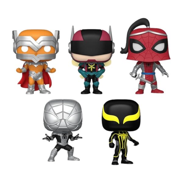 Funko Pop! Marvel: YS SpiderMan 5pk (Exc)