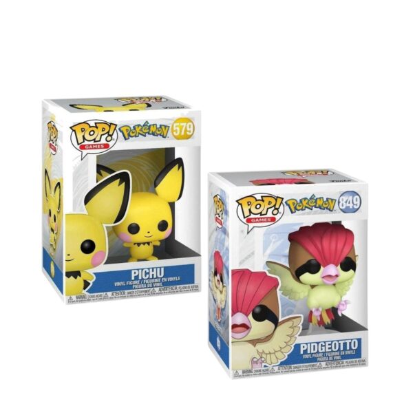 Funko Pop! Pokemon Pichu and Pidgeotto (EMEA) Bundle