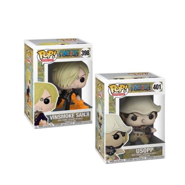 Funko Pop! Animation: One Piece S3 – Sanji (Fishman) and Usopp Bundle