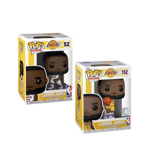 Funko Pop! NBA Lakers Lebron James and Lebron James #6 Bundle