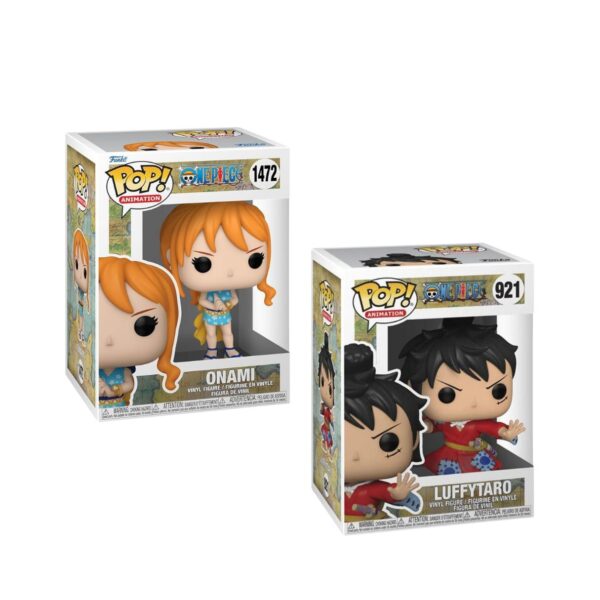 Funko Pop! Animation: One Piece – Luffy in Kimono and Onami (Wano)