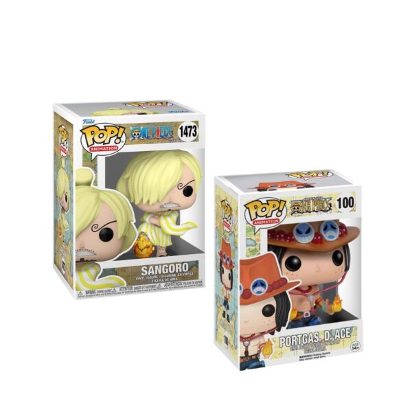 Funko Pop! Animation: One Piece – Portgas D. Ace and  Sangoro (Wano) Bundle