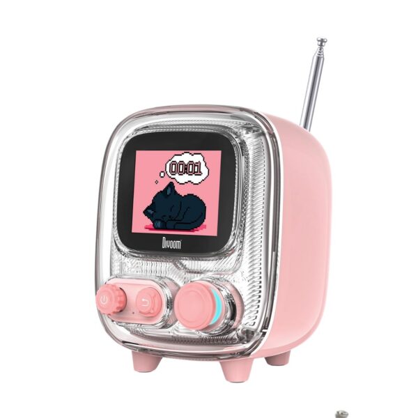 Divoom Tiivoo - 2 Photo Album and Lyrics Speaker - Pink