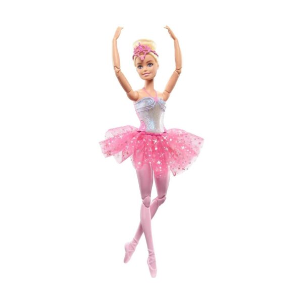 Barbie Dreamtopia Twinkle Lights Ballerina Doll, Blonde with Light-Up Feature, Tiara and Tutu