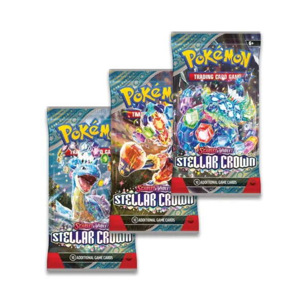 Pokemon TCG: Scarlet & Violet Stellar Crown (SV07) 3 Pack Blister EN (24/C) 190-85907