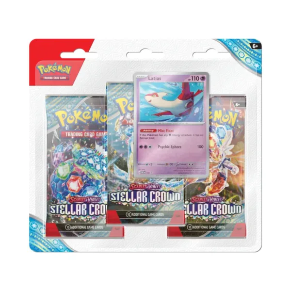 Pokemon TCG: Scarlet & Violet Stellar Crown (SV07) 3 Pack Blister EN (24/C) 190-85907