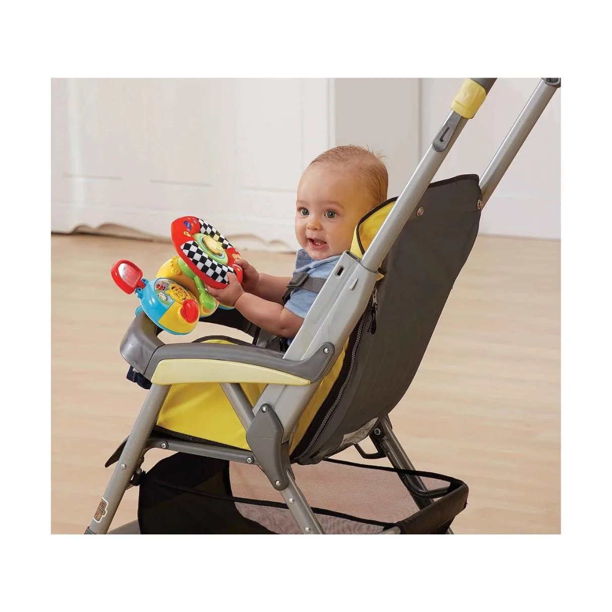 Vtech Toot Toot Drivers Baby Driver, Interactive Push chair Toy, Role-Play Toy with Sounds and Music, Toddler Toys Suitable for Baby Boys and Girls, Multicolor, 192503 - Image 4