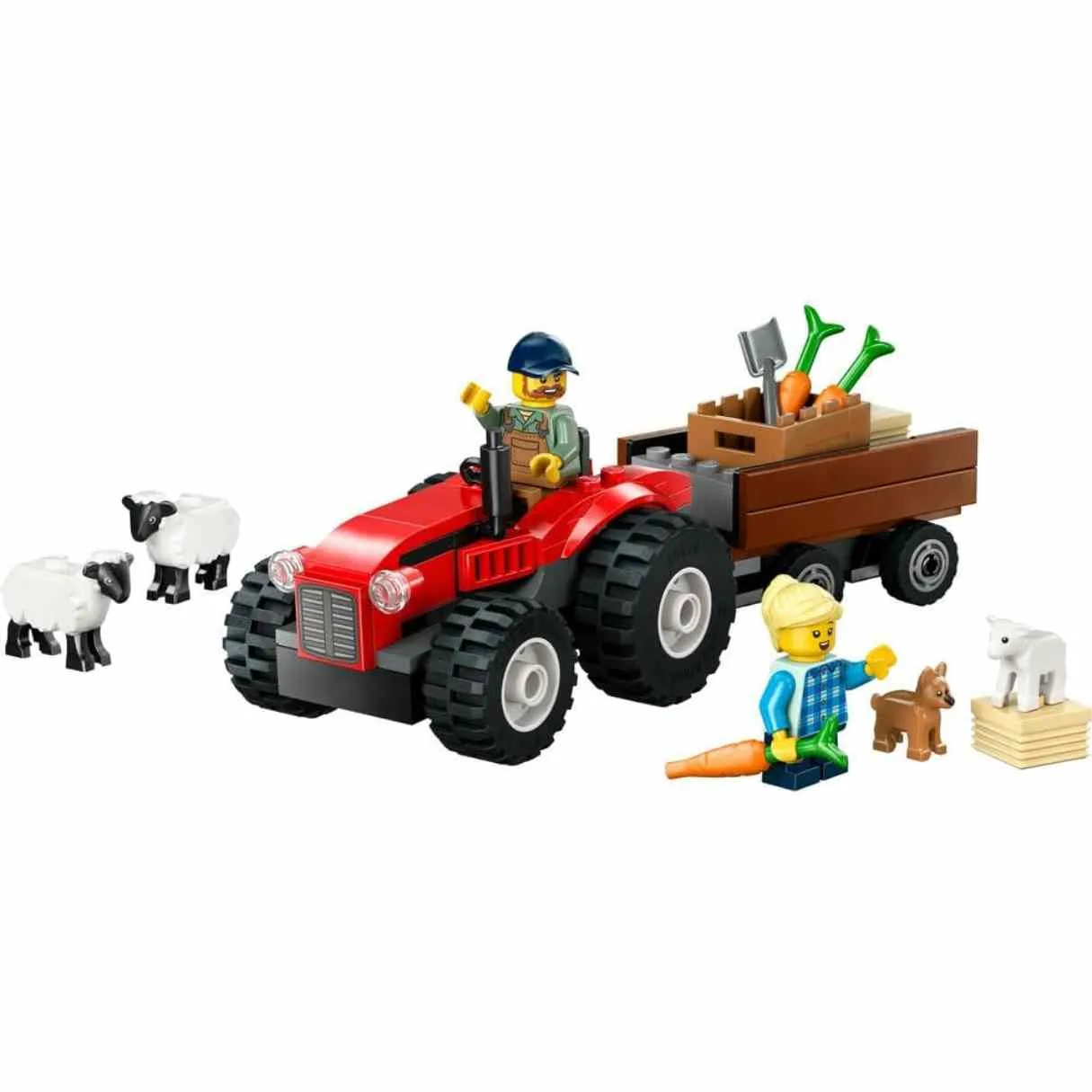 LEGO City Red Farm Tractor with Trailer & Sheep, 60461 - Image 2
