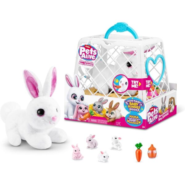Zuru Pets Alive: Mama & Baby Surprise Series 1 Mama Bunny  - 9554