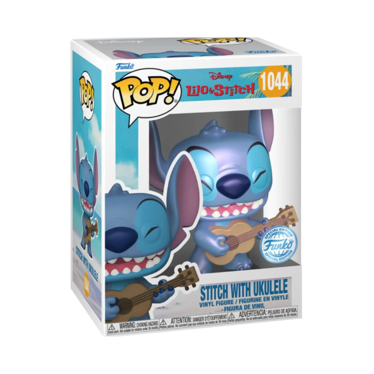 Funko Pop! Disney: Lilo & Stitch - Stitch with Ukulele (PRL) (Exclusive) FU66486 - Image 2