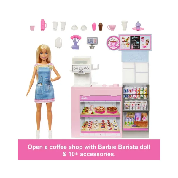 Barbie Coffee Shop Playset (Refreshed) HXN94