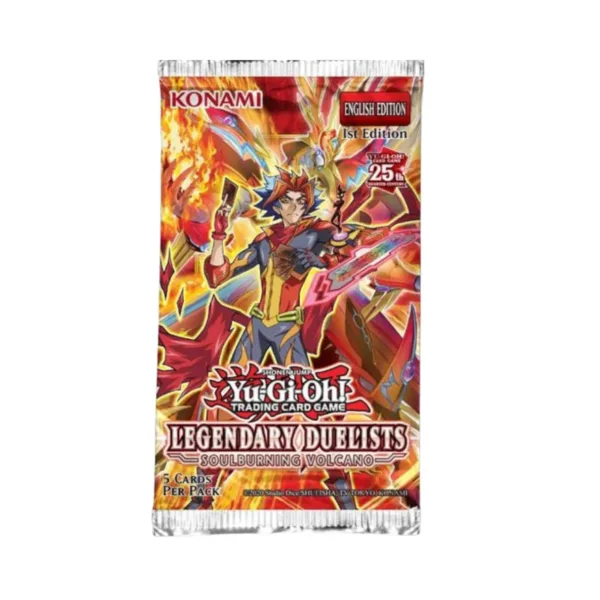 Yu-Gi-Oh TCG: Legendary Duelists – Soulburning Volcano ENG Booster Pack (Single Pack – 5 Cards) KN4945