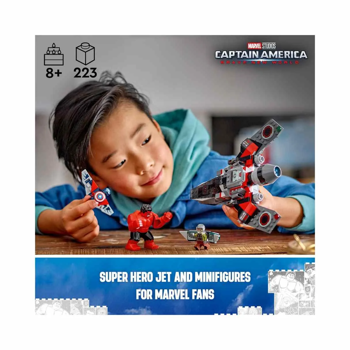 LEGO Marvel Captain America vs. Red Hulk Battle, 76292 - Image 3